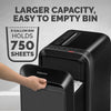 Mfg Co. 5015401 Powershred LX220 20 Manual Sheet Capacity Micro-Cut Shredder - Black