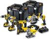 DeWALT-sarja DCK699M3T (DCD795 + DCS391 + DCS331 + DCF887 + DCH253 + DCL040 + 3 x 4,0 Ah + DCB115 + 2 x TSTAK VI)