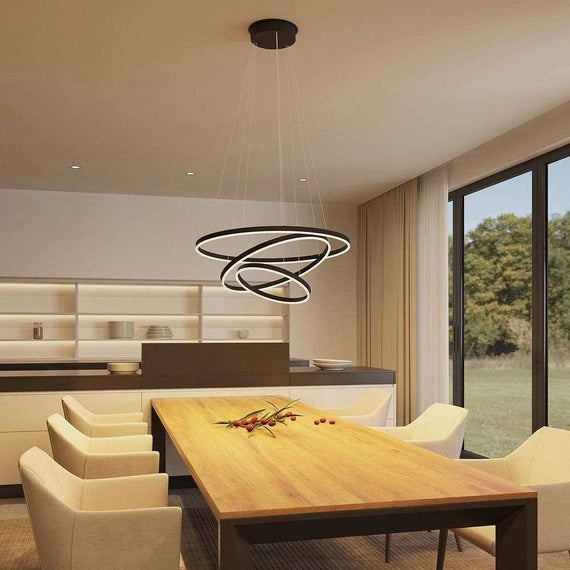 Albiona 3 riipusvalaisin musta/valkoista - Archchio