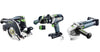 FESTOOL akkukäyttöinen yhdistelmäsarja puurakentamiseen HKC 55/TPC 18/AGC 18/TB M 137 578025