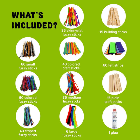 Arts and Craft Kit – a DIY 3.8 Pounds of Hobby Craft Supplies & Materials Box for Creative Art Projects for Kids Age 4 5 6 7 8 9 10 11 & 12 Year Old Girls & Boys