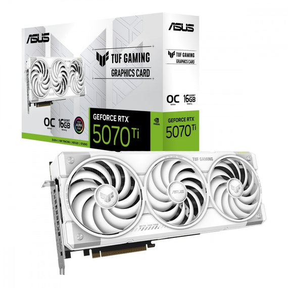 ASUS GeForce RTX 5070 Ti TUF GAMING WHITE OC 16GB DLSS4 -näytönohjain
