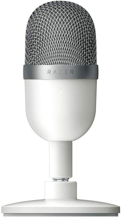Seiren Mini USB Condenser Microphone: for Streaming and Gaming on PC - Professional Recording Quality - Precise Supercardioid Pickup Pattern - Tilting Stand - Shock Resistant - Mercury White