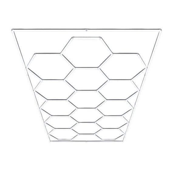 Hexagon valaistusjärjestelmä reunuksella - 15 Grid