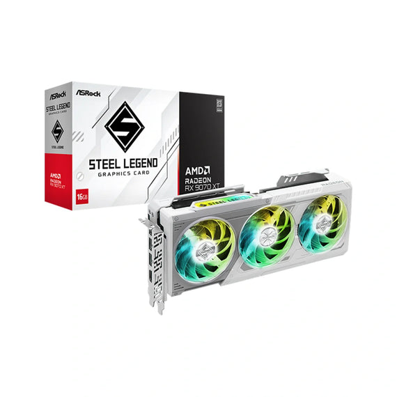 ASRock Steel Legend Radeon RX 9070 XT 16GB GDDR6 -näytönohjain