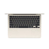 Apple MacBook Air 13" M4 2025 QWERTY -näppäimistöllä, italialainen 16 Gt RAM-muistia, 256 Gt Starlight-värityksellä.