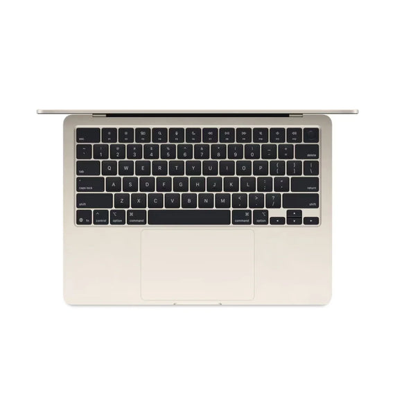 Apple MacBook Air 13" M4 2025 QWERTY -näppäimistöllä, italialainen 16 Gt RAM-muistia, 256 Gt Starlight-värityksellä.