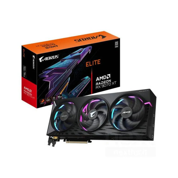 Gigabyte AORUS AMD Radeon RX 9070 XT Elite 16GB GDDR6 -näytönohjain