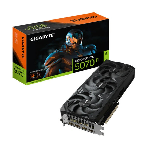 Gigabyte NVIDIA GeForce RTX 5070 Ti WINDFORCE OC SFF 16GB GDDR7 -näytönohjain