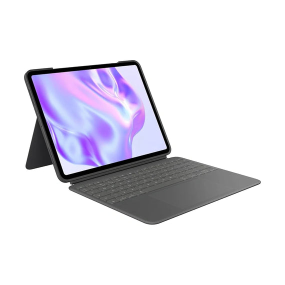 Logitech Combo Touch -näppäimistön suojakuori Apple iPad Pro 13 (2024) - grafiitinharmaa