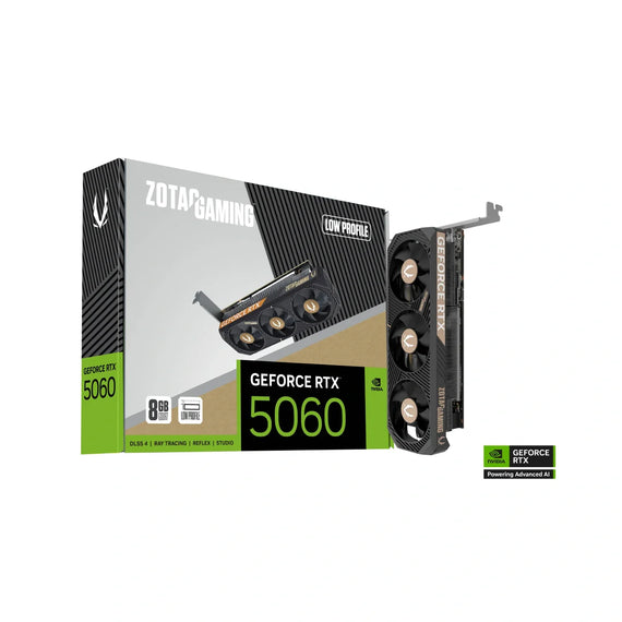 Zotac GAMING GeForce RTX 5060 matalaprofiilinen NVIDIA 8GB GDDR7