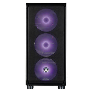 Actina-pelitietokone – Ryzen 5 7500F, GeForce RTX 5060, 32 Gt DDR5, 1 Tt SSD (musta keskitorni)