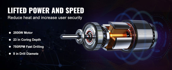 3200 W:n 750 RPM:n märkä-/kuiva timanttijyväporakone, betoniporauslautta, teline, teollinen märkä sähköinen jyväporakone 