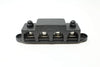 4 Post Power Distribution Block Bus Bar Pair with Cover - Made in the USA - 250 Amp Rating – Marine Bus Bar, Automotive, and Solar Wiring – Battery Terminal Distribution Block - (3/8” Black)
