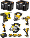 DeWALT-sarja DCK699M3T (DCD795 + DCS391 + DCS331 + DCF887 + DCH253 + DCL040 + 3 x 4,0 Ah + DCB115 + 2 x TSTAK VI)