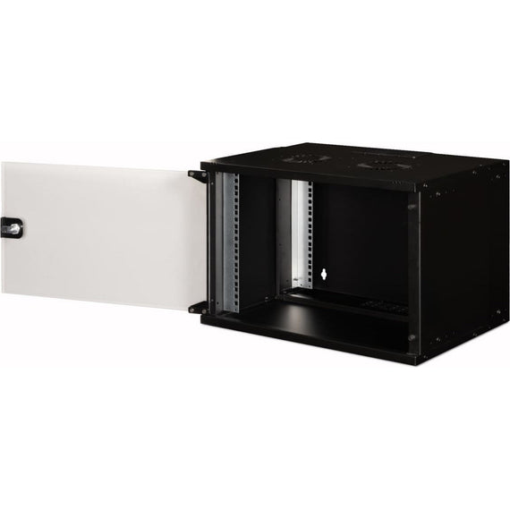 Digitus-kaappi Yksiosainen seinäkaappi DIGITUS 19" 7U, SOHO PRO 370 x 540 x 400 mm, lasiovi, musta, kokoamaton, 60 kg