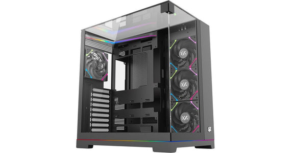 XYZ PC GEAR Tesseract ARGB -kotelo - musta (X-CS-TESSERACT-B)