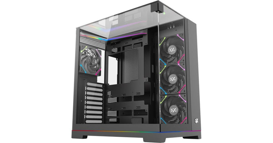 XYZ PC GEAR Tesseract ARGB -kotelo - musta (X-CS-TESSERACT-B)