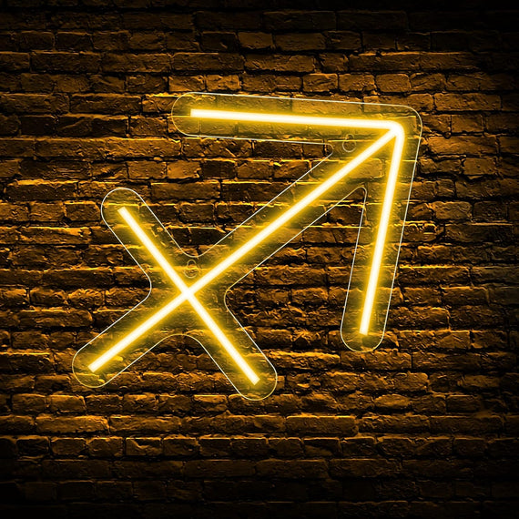 Neon Sign Sagittarius Zodiac Led Signs - Astrology Neon Wall Signs, Neon Lights for Bedroom - Zodiac Themed Neon Decor Birthday Gift (11.4 X 11 Inch)