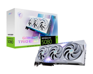 ASUS ProArt GeForce RTX 5080 Trio OC -näytönohjain, valkoinen, 16 Gt GDDR7