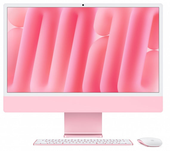 Apple iMac 24” (M4, 10-ytiminen suoritin/10-ytiminen näytönohjain) – 16 Gt:n yhdistetty muisti, 256 Gt:n SSD, vaaleanpunainen