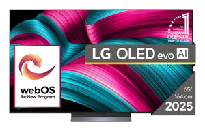 LG OLED evo AI OLED65C51LA 65" 4K Smart TV – OLED evo, Wi-Fi (musta)