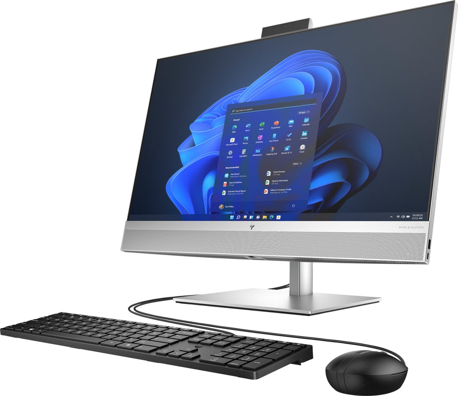 HP EliteOne 870 G9 All-in-One-tietokone – 27 tuuman FHD, Intel Core i5, 16 Gt:n DDR5-muistia, 512 Gt:n SSD-levy, Windows 11 Pro, WiFi 6E (hopea)