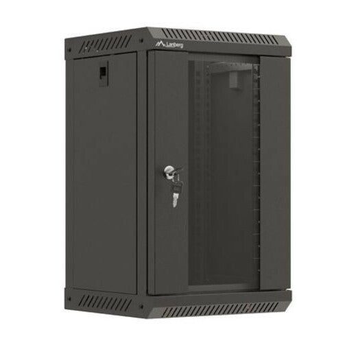 Seinälle asennettava räkkikaappi 10 tuumaa 9U 300x300 musta